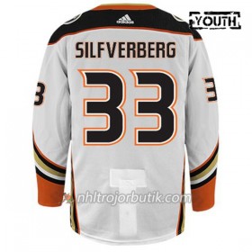 Barn Ishockey Anaheim Ducks Tröja JACOB SILFVERBERG 33 Adidas Vit Authentic